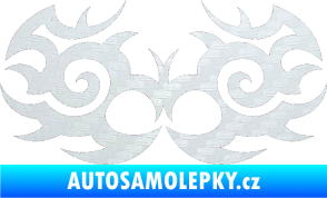 Samolepka Tetování 056 3D karbon bílý