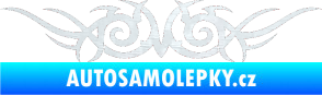 Samolepka Tetování 058 3D karbon bílý