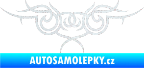 Samolepka Tetování 059 3D karbon bílý