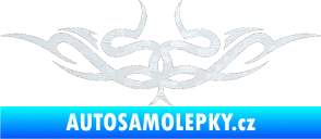 Samolepka Tetování 061 3D karbon bílý