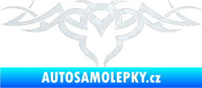 Samolepka Tetování 062 3D karbon bílý