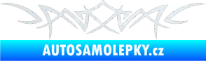 Samolepka Tetování 068 3D karbon bílý