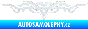 Samolepka Tetování 069 3D karbon bílý