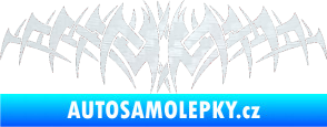 Samolepka Tetování 075 3D karbon bílý