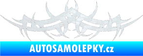Samolepka Tetování 078 3D karbon bílý