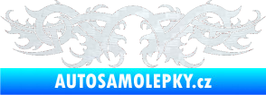 Samolepka Tetování 079 3D karbon bílý
