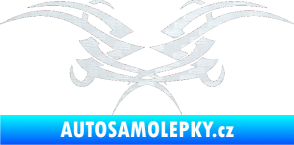 Samolepka Tetování 082 3D karbon bílý