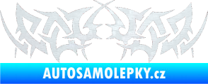 Samolepka Tetování 083 3D karbon bílý