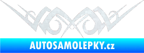 Samolepka Tetování 084 3D karbon bílý