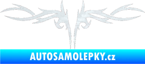Samolepka Tetování 086 3D karbon bílý