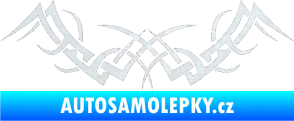 Samolepka Tetování 087 3D karbon bílý