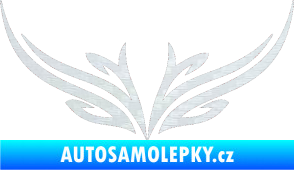 Samolepka Tetování 091 3D karbon bílý