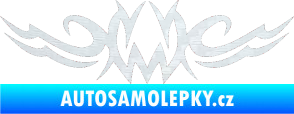 Samolepka Tetování 096 3D karbon bílý