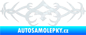 Samolepka Tetování 099 3D karbon bílý