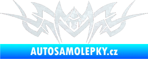 Samolepka Tetování 101 3D karbon bílý