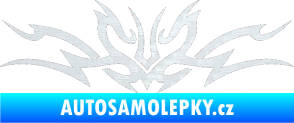 Samolepka Tetování 102 3D karbon bílý