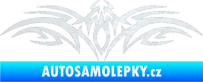 Samolepka Tetování 103 3D karbon bílý