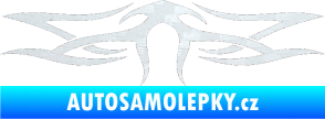 Samolepka Tetování 104 3D karbon bílý