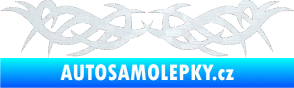 Samolepka Tetování 109 3D karbon bílý