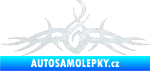 Samolepka Tetování 110 3D karbon bílý