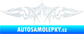 Samolepka Tetování 120 3D karbon bílý