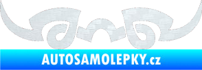 Samolepka Tetování 127 3D karbon bílý