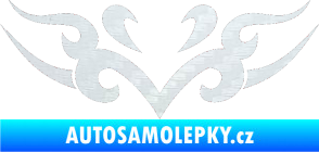 Samolepka Tetování 130 3D karbon bílý
