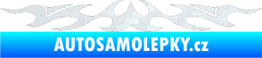 Samolepka Tetování 131 3D karbon bílý