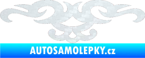 Samolepka Tetování 135 3D karbon bílý