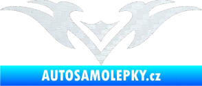 Samolepka Tetování 136 3D karbon bílý