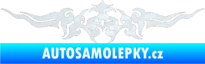 Samolepka Tetování 142 3D karbon bílý
