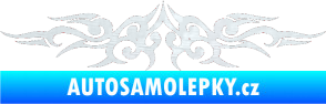 Samolepka Tetování 143 3D karbon bílý