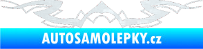 Samolepka Tetování 145 3D karbon bílý