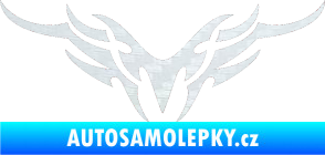 Samolepka Tetování 148 3D karbon bílý
