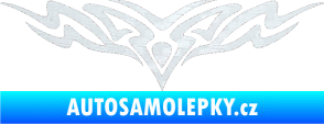Samolepka Tetování 149 3D karbon bílý