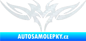 Samolepka Tetování 150 3D karbon bílý