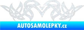 Samolepka Tetování 152 3D karbon bílý