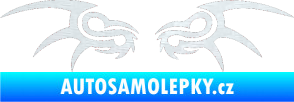Samolepka Tetování 181 3D karbon bílý