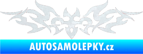 Samolepka Tetování 184 3D karbon bílý