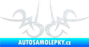 Samolepka Tetování 189 3D karbon bílý