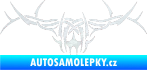 Samolepka Tetování 192 3D karbon bílý