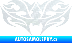 Samolepka Tetování 200 3D karbon bílý