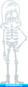 Samolepka The Bone Family Slečna 3D karbon bílý