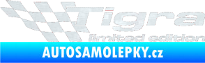 Samolepka Tigra limited edition levá 3D karbon bílý