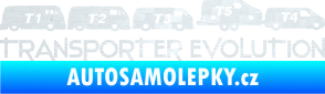 Samolepka Transporter evolution - pravá 3D karbon bílý