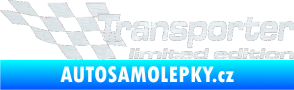 Samolepka Transporter limited edition levá 3D karbon bílý