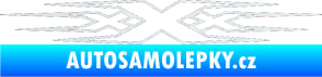 Samolepka Triple x 3D karbon bílý