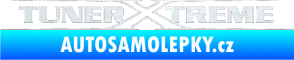 Samolepka Tuner extreme obrys 3D karbon bílý
