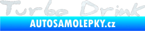 Samolepka Turbo drink 3D karbon bílý