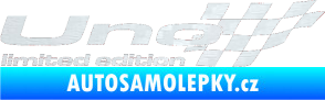 Samolepka Uno limited edition pravá 3D karbon bílý